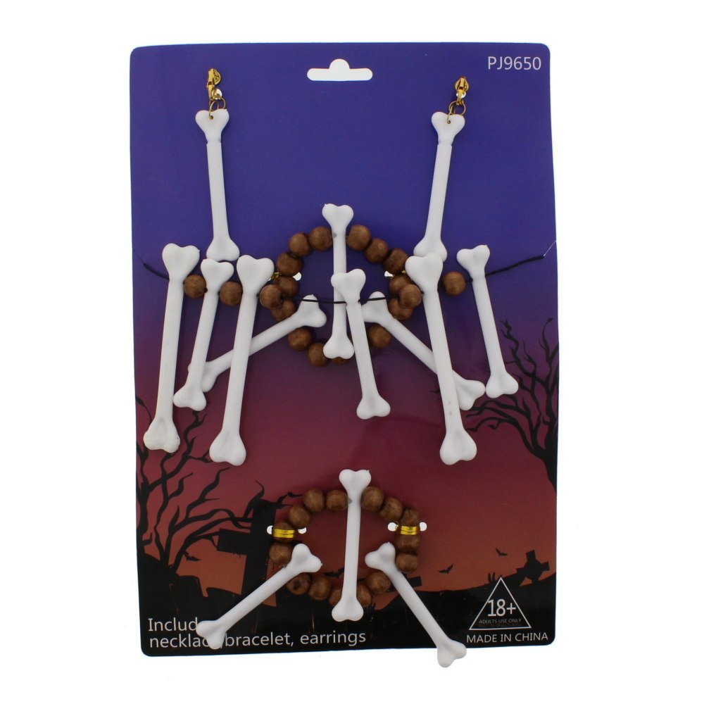 Zac's Alter Ego - 4Piece Cavewoman Set Ensemble d'accessoires de costume - Multicolore